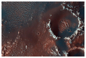 Crater in Tyrrhena Terra