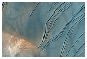 Changes on Dunes in Russell Crater
