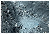 Materiale di copertura nel fondo del cratere 