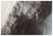 Layers in Arsia Mons Volcano