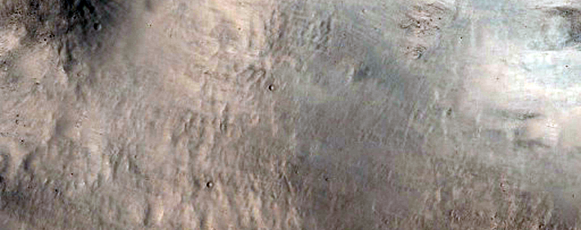 Large Central Mountain of a Large Crater
