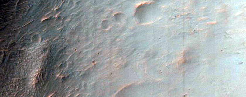 Layers in Crater in Ladon Valles