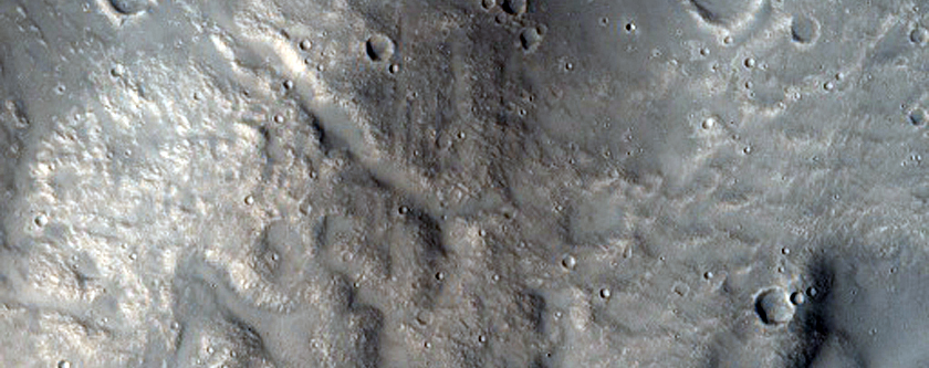 Ipotetico vulcano di fango in Utopia Planitia meridionale