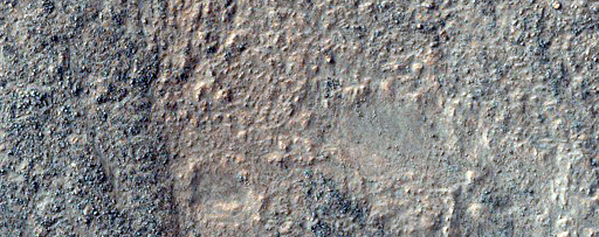 Armored Central Uplift in Degraded Crater