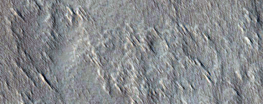 Eine Vulkankesselkette im Süden von Arsia Mons