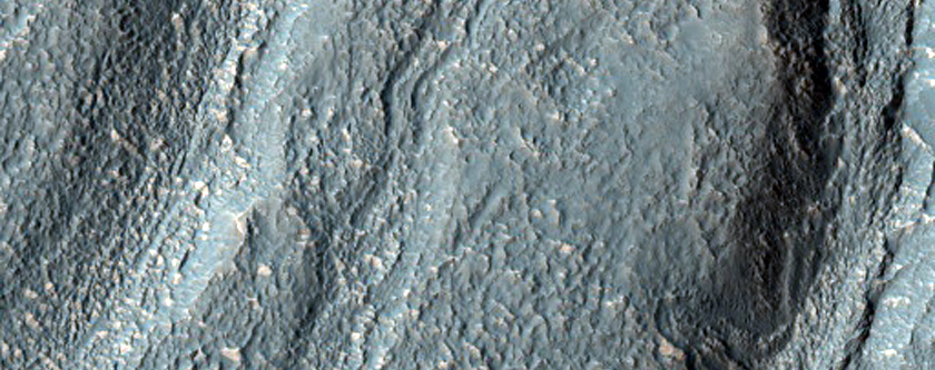 Channels on Crater Rim