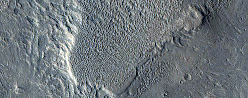 Fractures in a Mound of Layered Material
