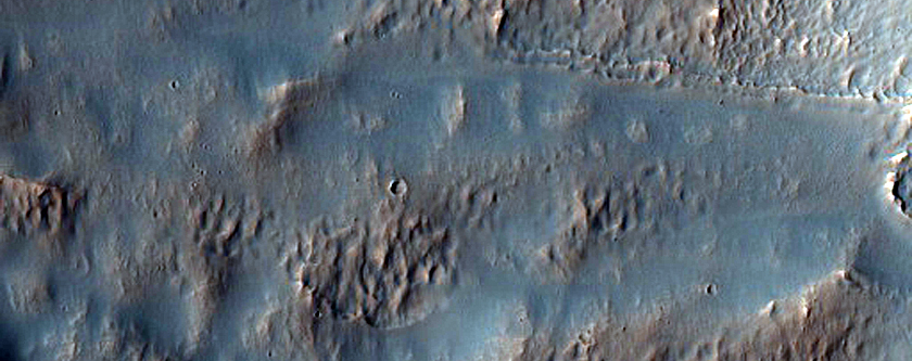 Gully in Crater Wall