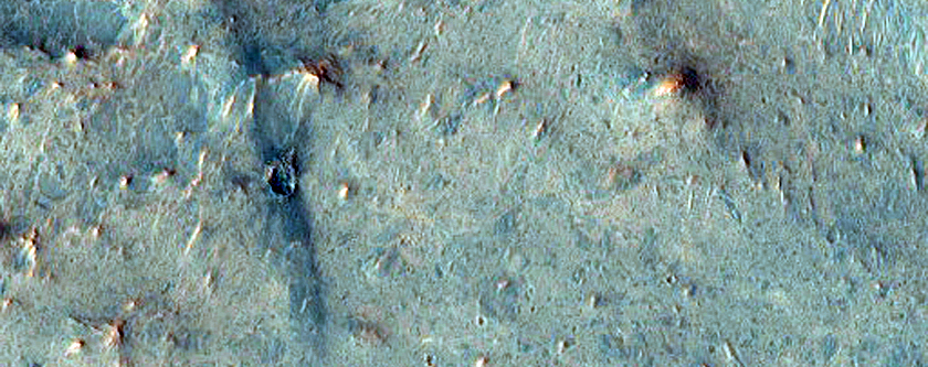 Proposed MSL Rover Landing Site in Nili Fossae Trough
