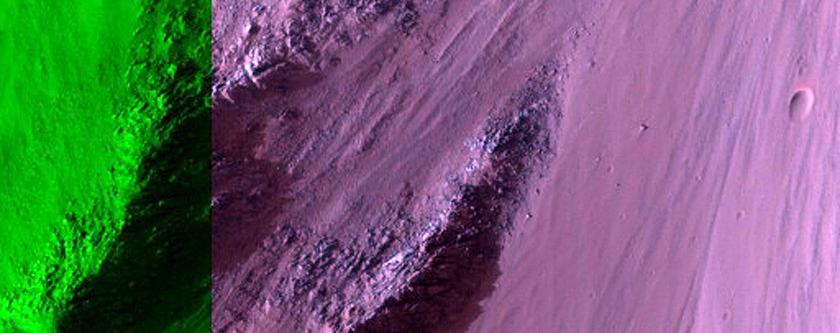 Possible Megabreccia in Coprates Chasma Center