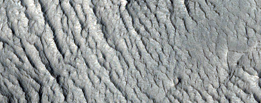 Alcove in East Candor Chasma Layered Deposits