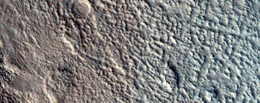 Two Overlapping Icy Flows in a Canyon of Ismeniae Fossae