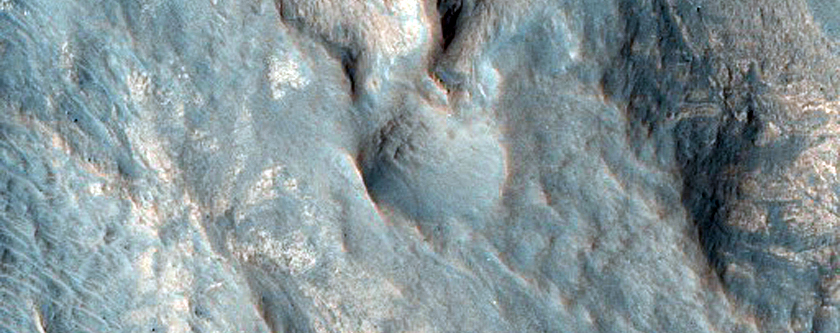 Fans and Light-Toned Layers in Crater