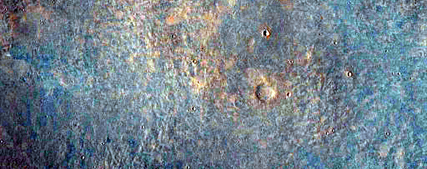 Fan and Central Uplift of an Impact Crater
