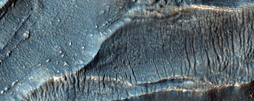 Porci est de flux antic a Harmakhis Vallis