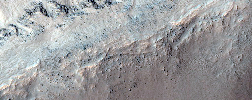 Gullies That Appear to Emanate From a Bedrock Layer