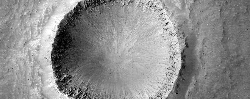 Well-Preserved 1-Kilometer Diameter Impact Crater