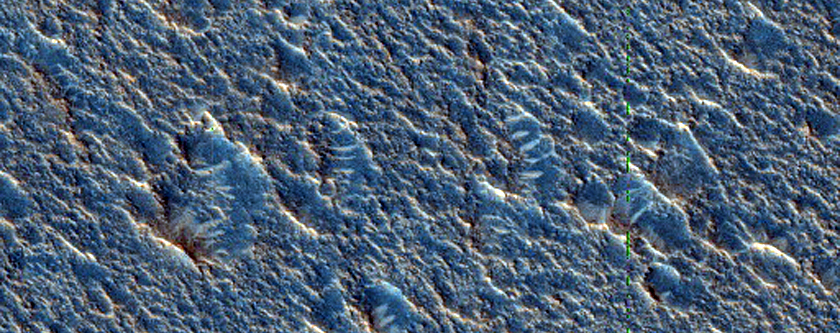 Altipl al marge dun canal a Chryse Planitia