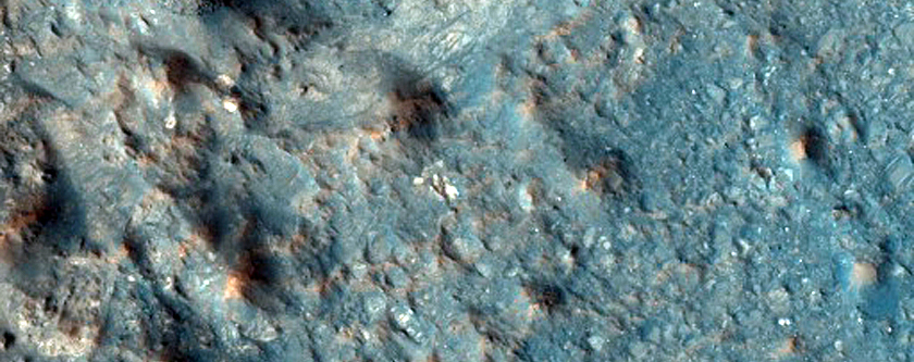 Central Uplift of Well-Exposed Taytay Crater 