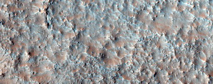 Hale Crater Impact Ejecta