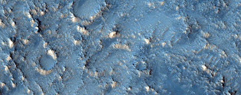 Crater Floor and Terrace in Terra Sirenum