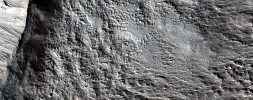 1-Kilometer Diameter Impact Crater on Alba Mons Southwest Flank