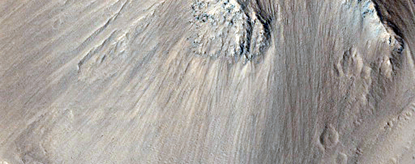 Central Uplift of Curie Crater