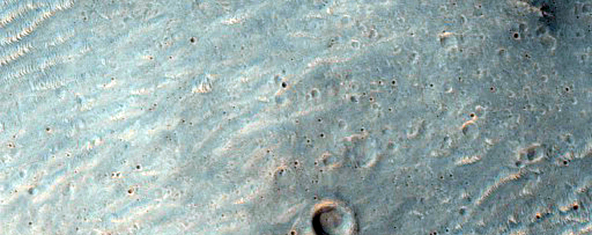 Region Southeast of Crater in Hesperia Planum