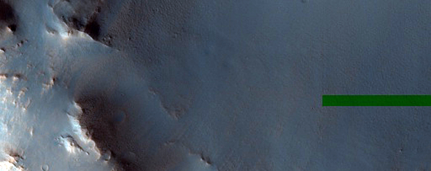 Crater in Syrtis Major Region