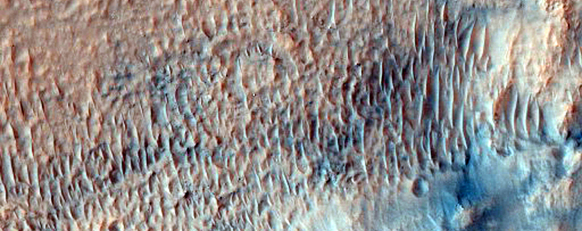 Landforms within Crater