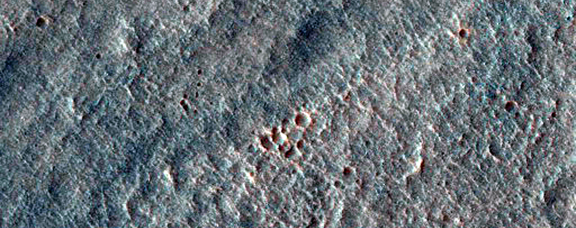 Braided Forms West of Hadriaca Patera