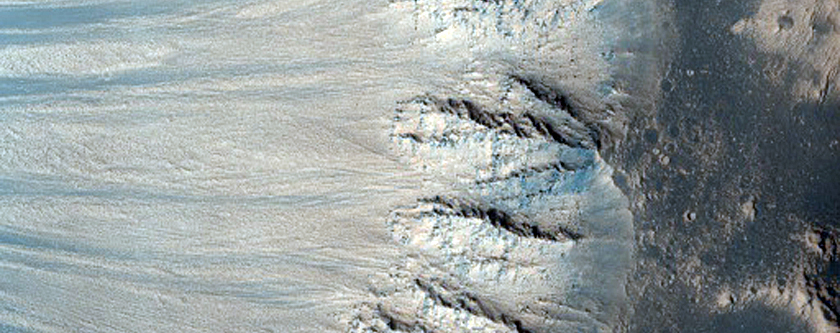 West-Facing Slope of a Crater West of Elysium Fossae