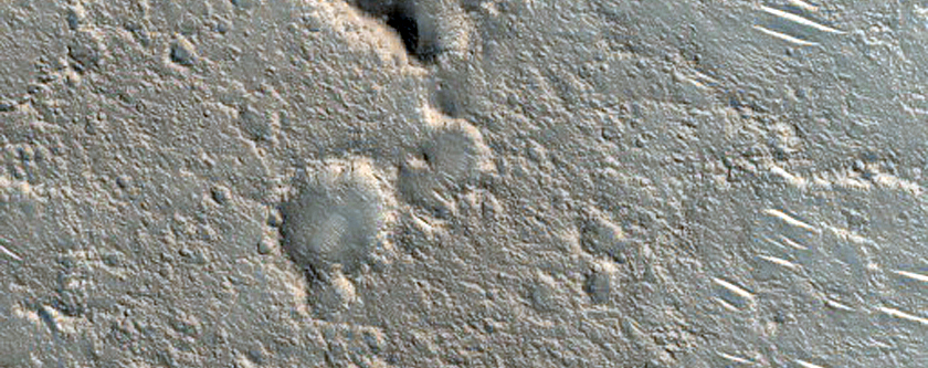 Crater in Amenthes Region