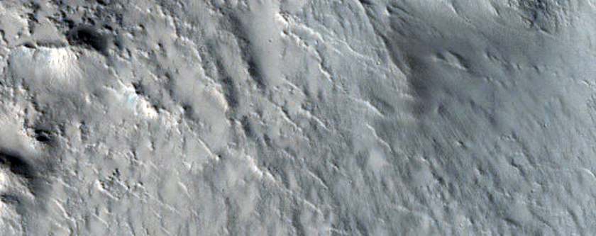 Well-Preserved Crater with Central Peak
