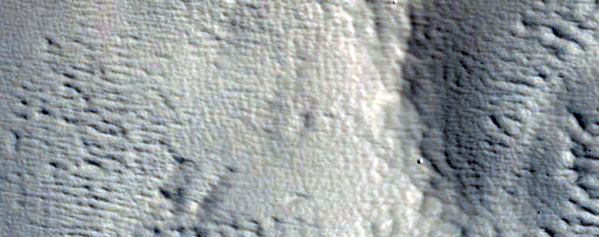 Area Just West of Arsia Mons