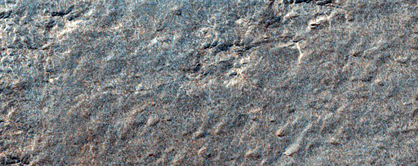 Summer View of Crater with South Polar Layered Material Within