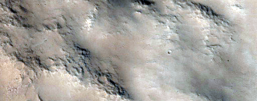 Small Crater in Tartarus Colles Region