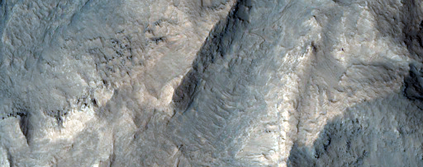 Eroded Layers in Northeast Gale Crater with Possible Sulfates