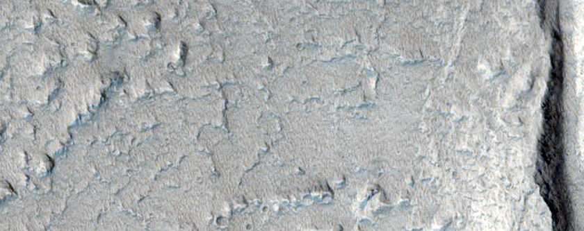 Lava Flow Margin in Echus Chasma