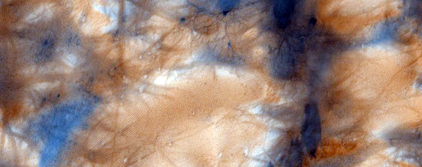 Jeans Crater with Seasonal Haloes and Fractal Patterns
