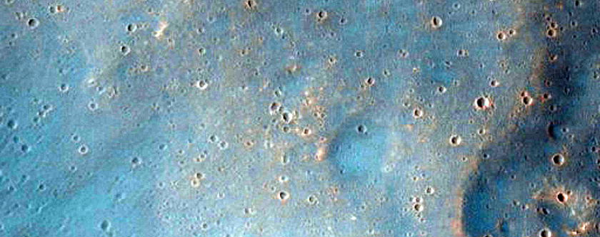 Rim of Unnamed Crater in Noachis Terra