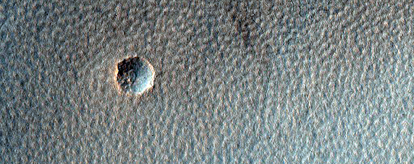 Crater Walls in Aonia Terra