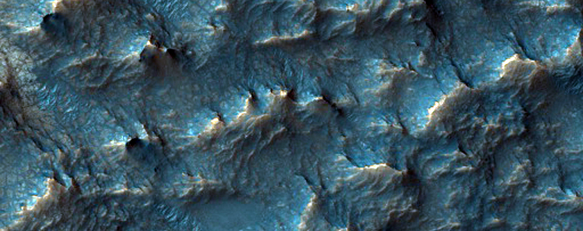 Section of Sirenum Fossae with Possible Phyllosilicate-Rich Terrain