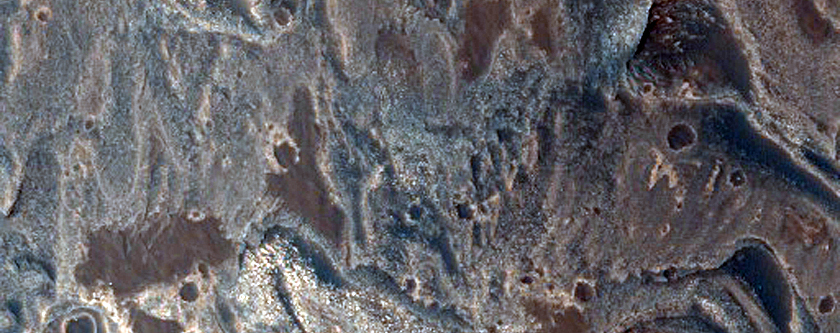 Possible Blocky Deposit in Melas Chasma