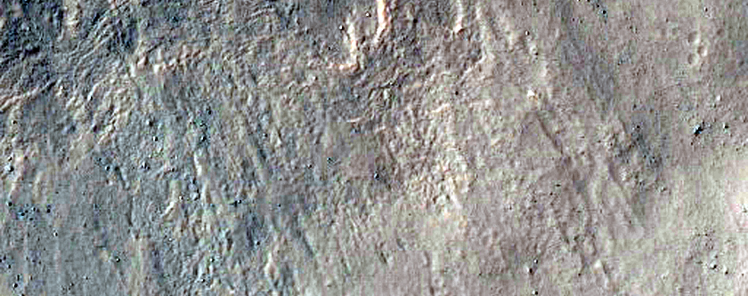 Gully with Bright Deposits