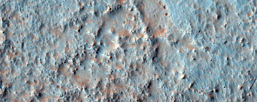 Hale Crater Impact Ejecta
