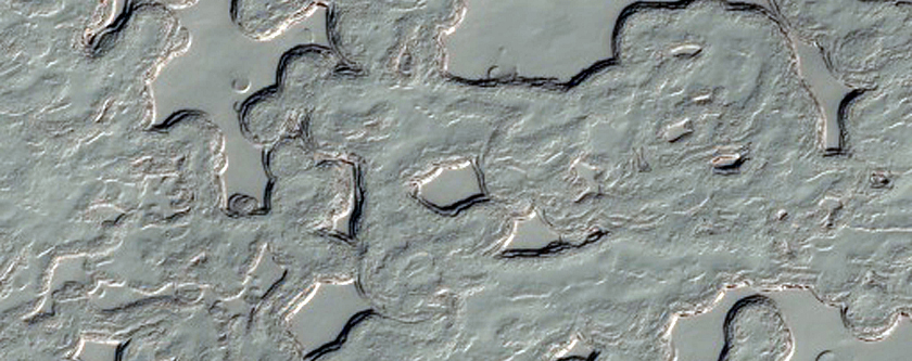 Monitoring of South Polar Residual Ice Cap Erosion
