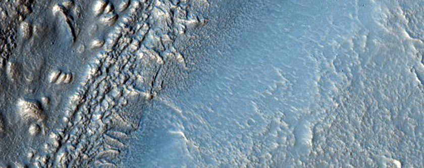 Gullied Crater in Noachis Terra
