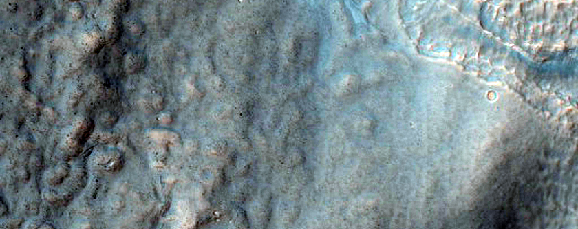 Light-Toned Material in a Crater in Terra Cimmeria