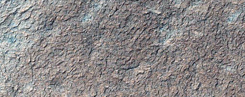 Southern Summer View of Terrain Surrounding South Crater